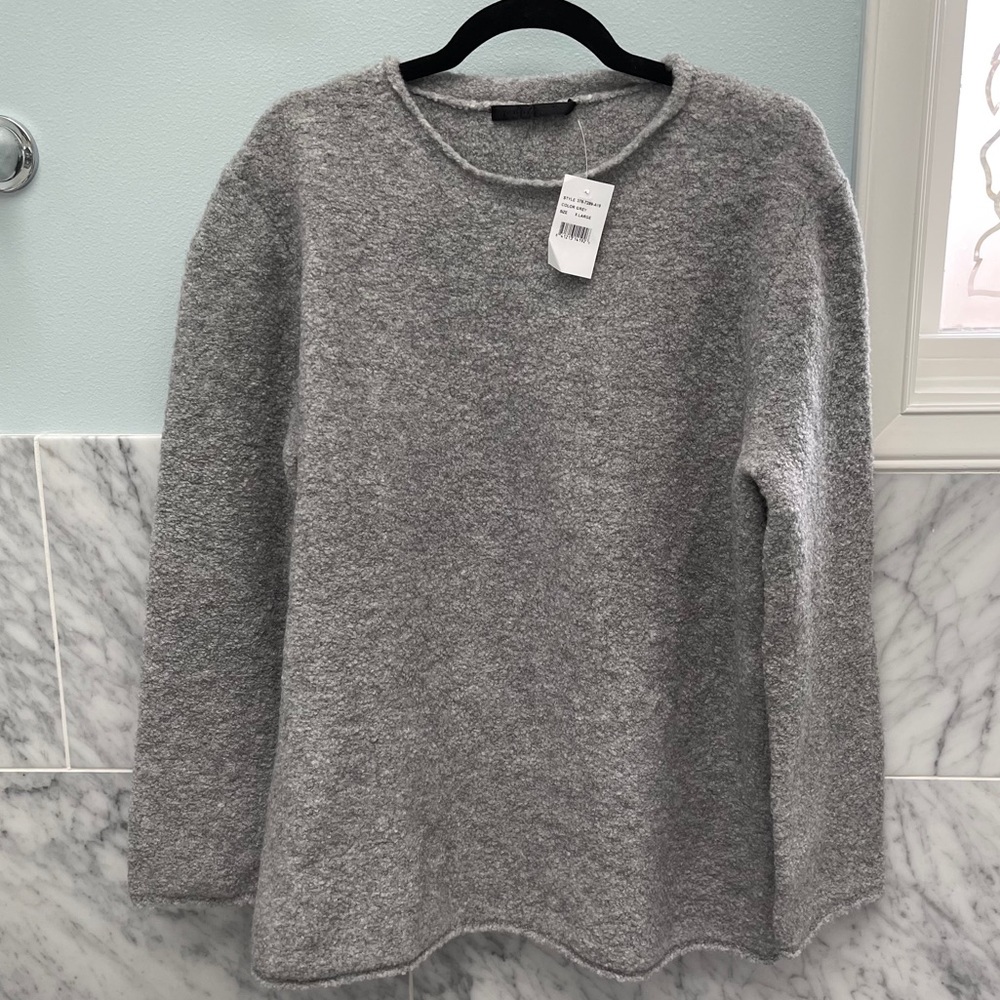 Jenni Kayne Boucle Sweater Grey XL BNWT